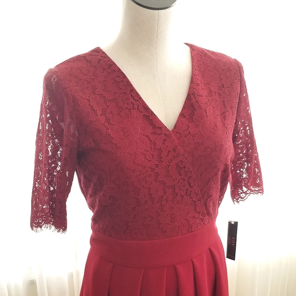 Alex Marie Red Dress Lace & Pockets❣️ - Picture 2 of 7